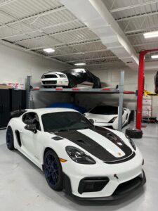 Porsche 718 Cayman GT4 RS window tinting Orlando